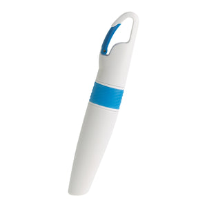 Carabiner Highlighter - White With Blue