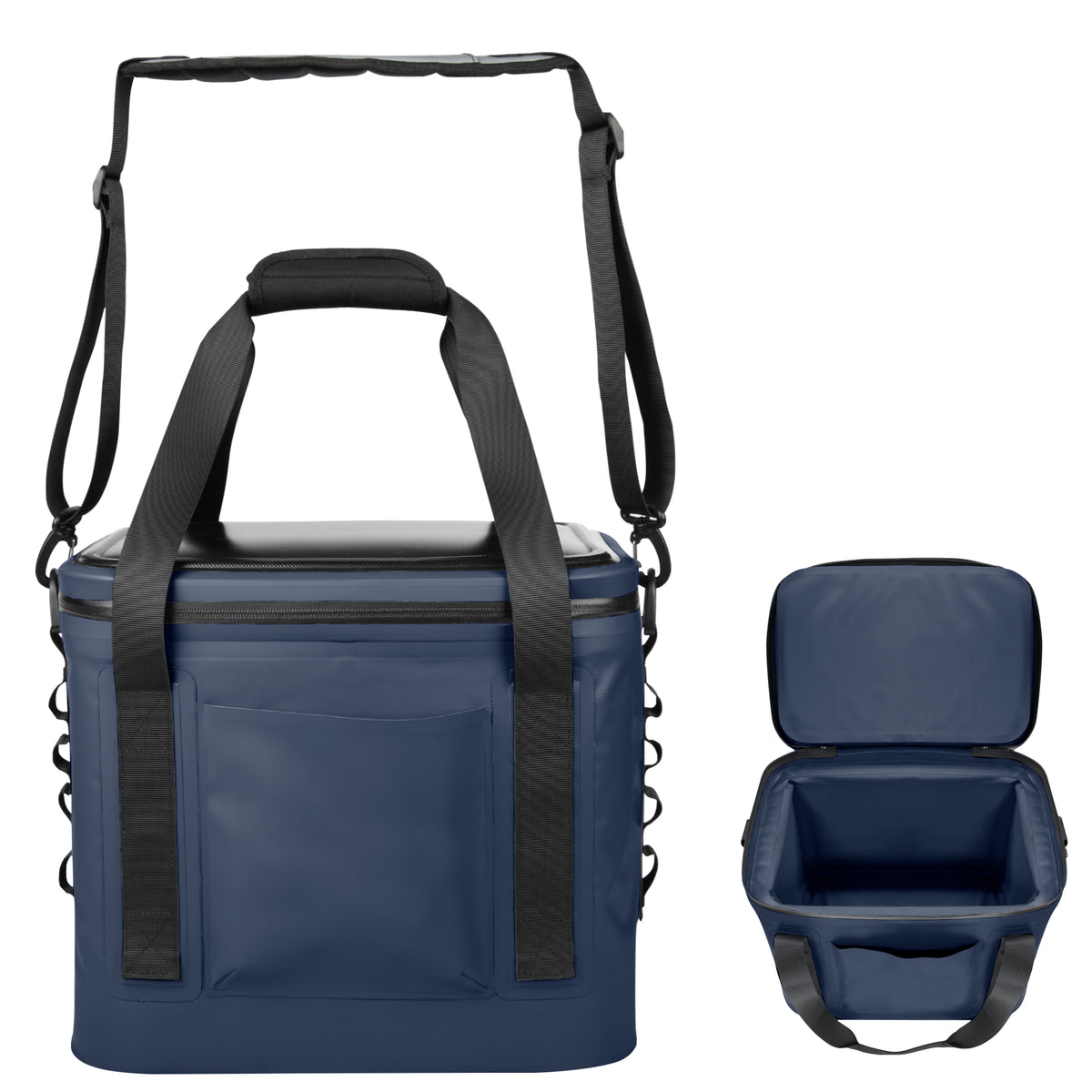 Intrepid Water Resistant 18-Can Cooler Bag - Navy Blue