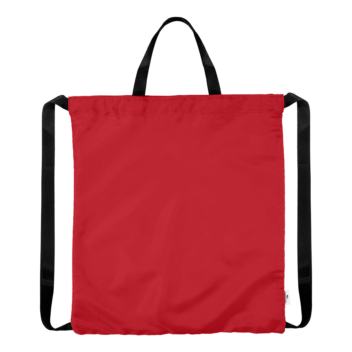 Joel rPET Drawstring Tote Bag - Red