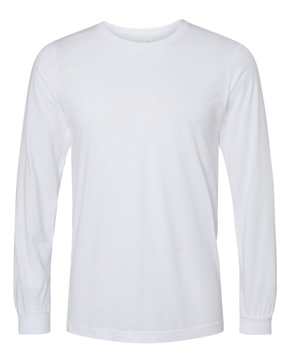 BELLA + CANVAS Unisex Triblend Long-Sleeve T-Shirt - Solid White Triblend