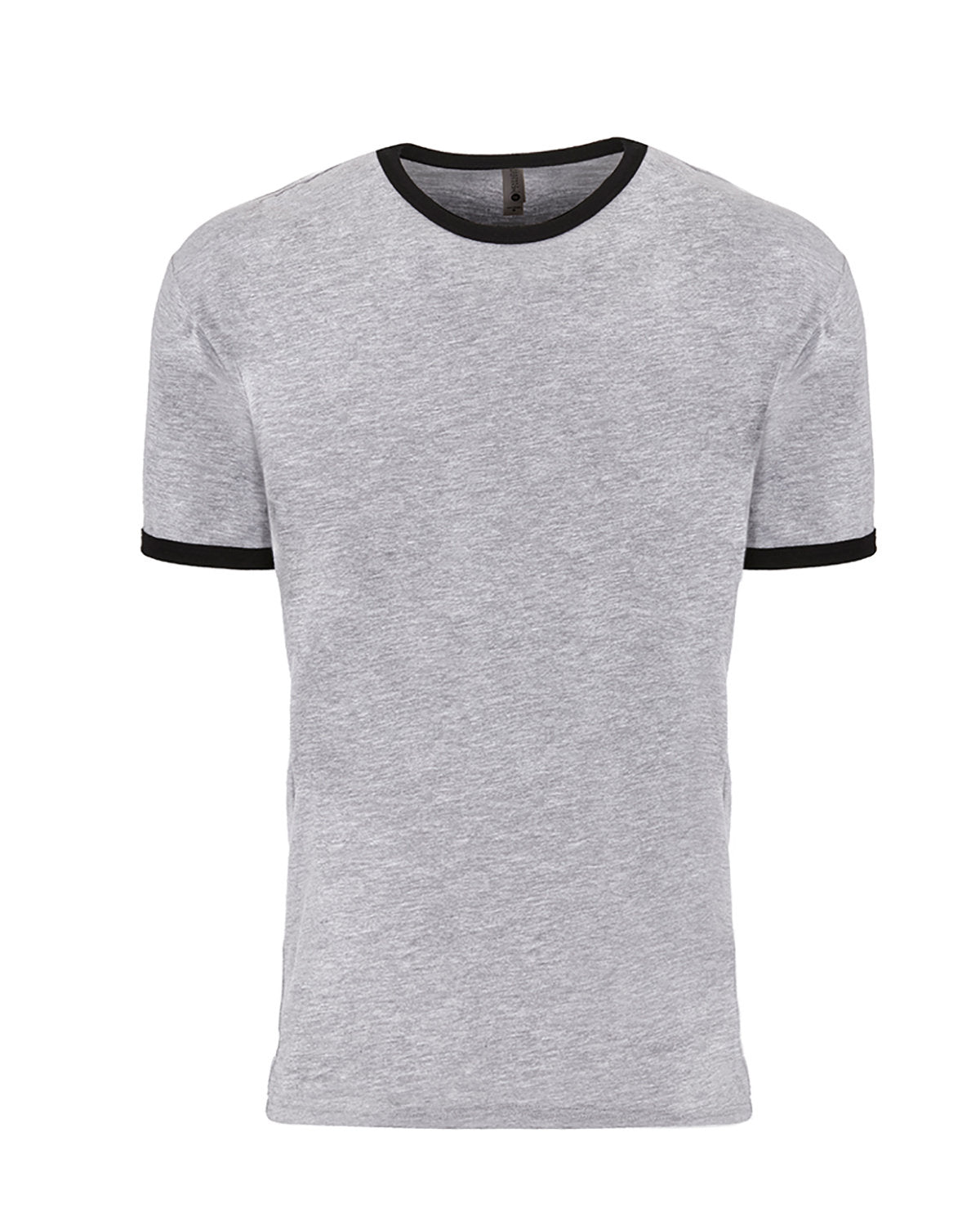 Next Level Apparel Unisex Ringer T-Shirt - Hthr Gray/black