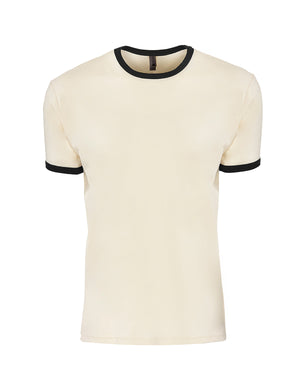 Next Level Apparel Unisex Ringer T-Shirt - Natural/black