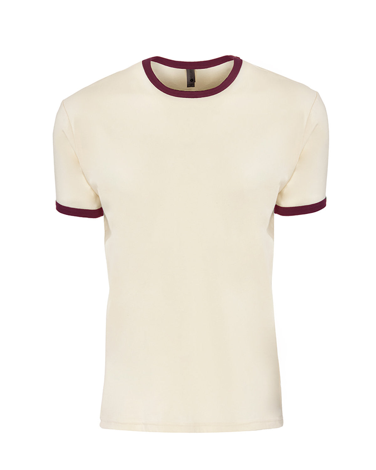 Next Level Apparel Unisex Ringer T-Shirt - Natural/maroon