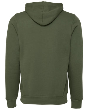 Bella + Canvas Youth Sponge Fleece Pullover Hooded Sweatshirt - Back
