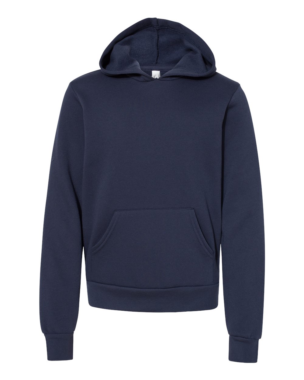 BELLA + CANVAS Youth Sponge Fleece Pullover Hooded Sweatshirt - Navy