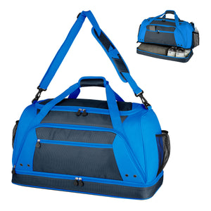 Rockfest Drop-Bottom Duffel Bag - Royal Blue