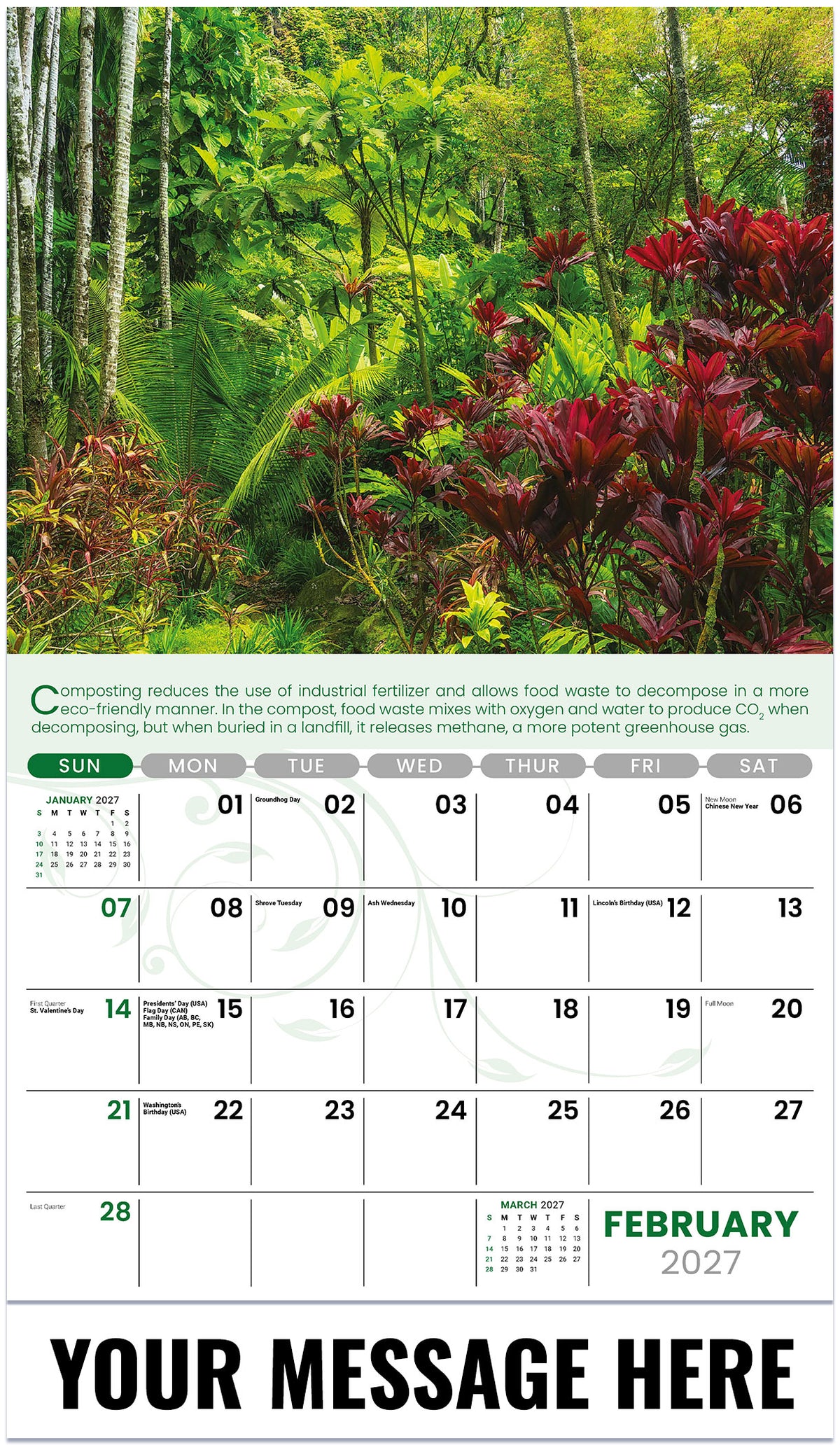Go Green - 2027 Promotional Calendar