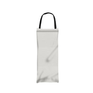 6" W X 16" H Polyester Wine Bag - White