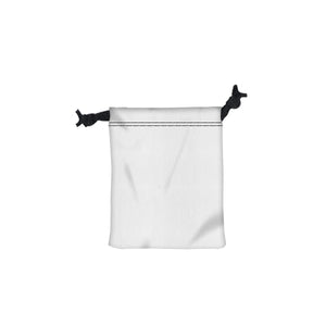 5" x 6" Polyester Drawstring Bag - White