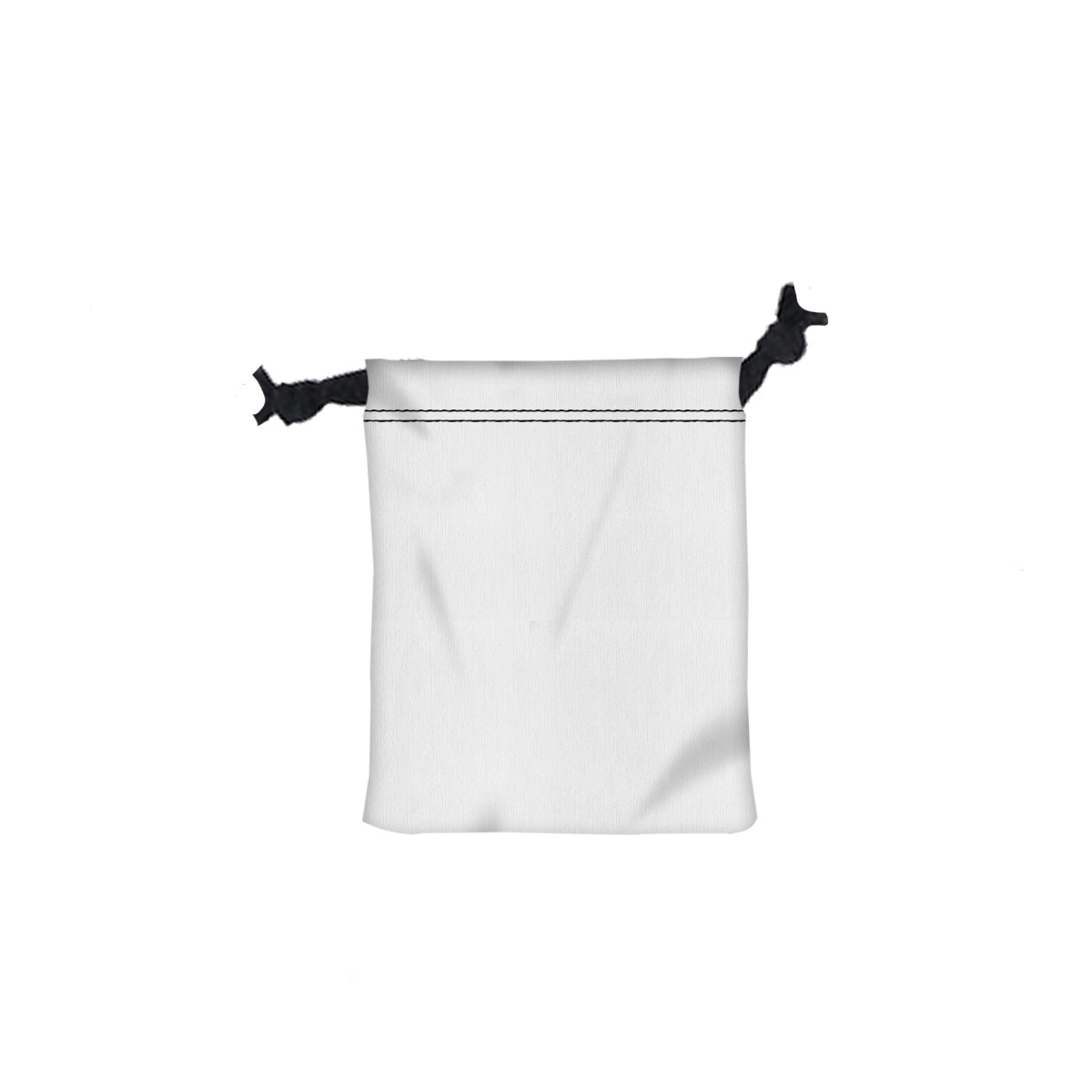 5" x 6" Polyester Drawstring Bag - White