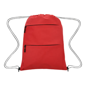 Affinity Soft Feel Drawstring Bag - Red