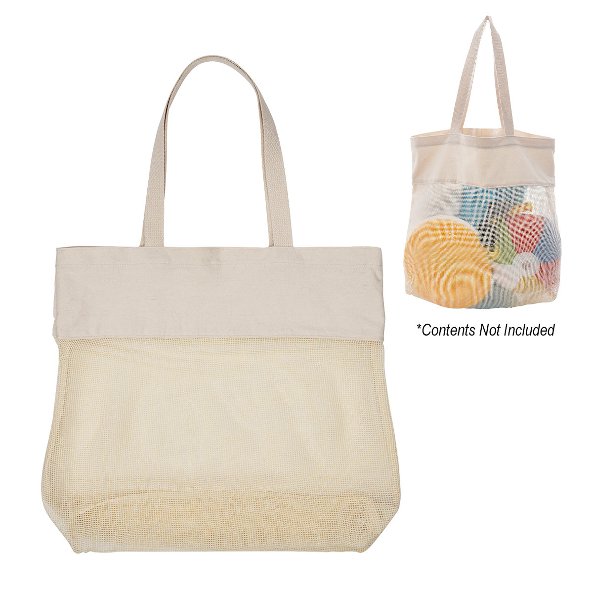 Carlisle Cotton Mesh Tote Bag - Natural