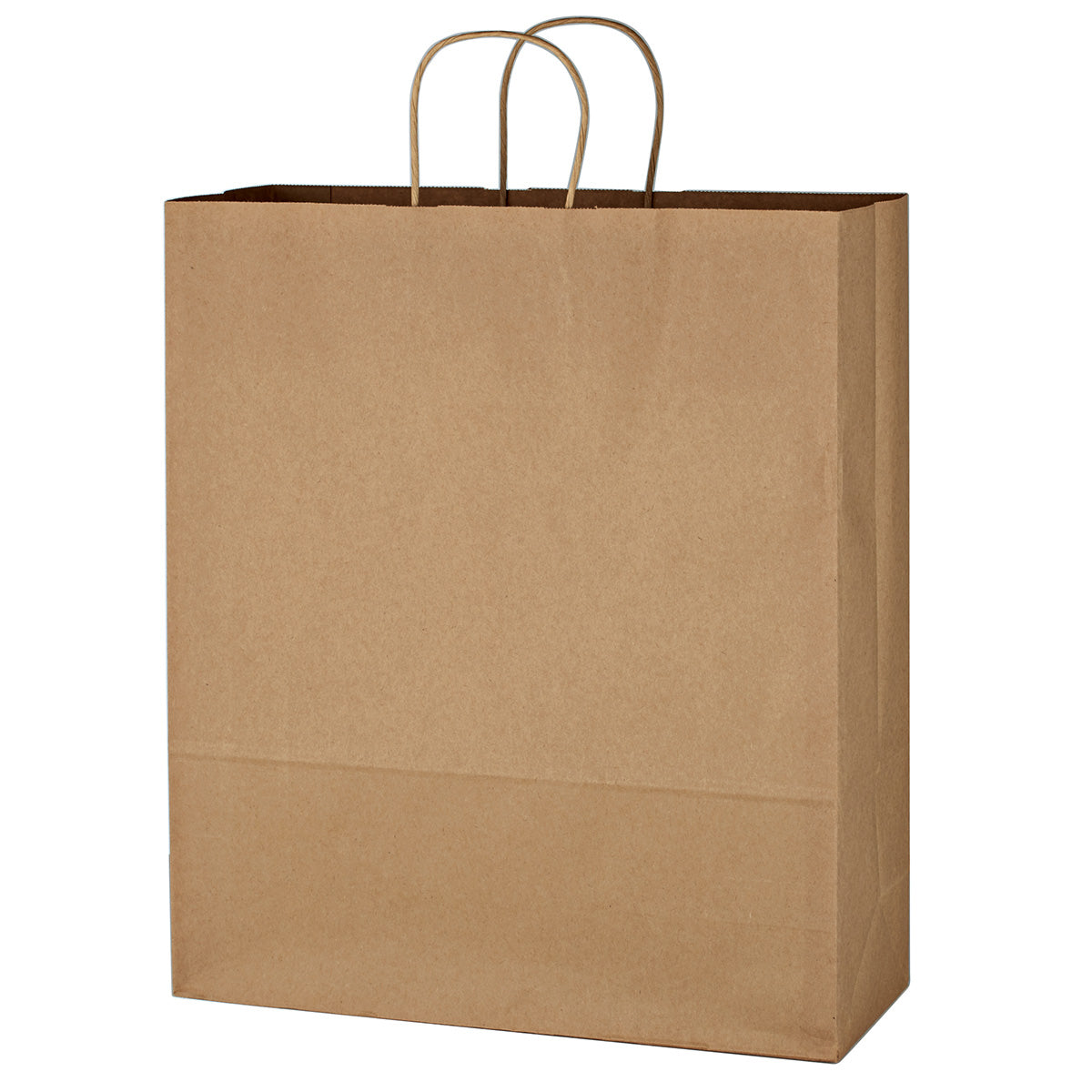 Kraft Paper Brown Shopping Bag - 16" x 19" - Natural