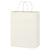 Kraft Paper White Shopping Bag - 10" x 13"