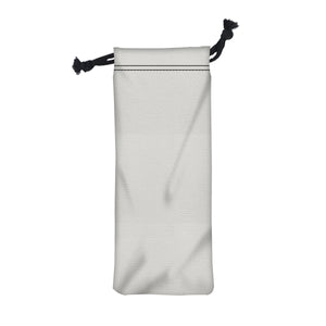 6" W X 15.5" H Wine Drawstring Bag - White