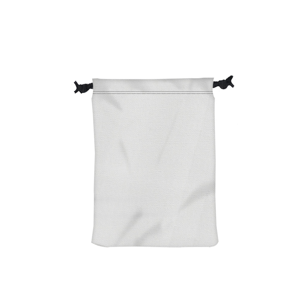 9" W X 12" H Canvas Drawstring Bag - White