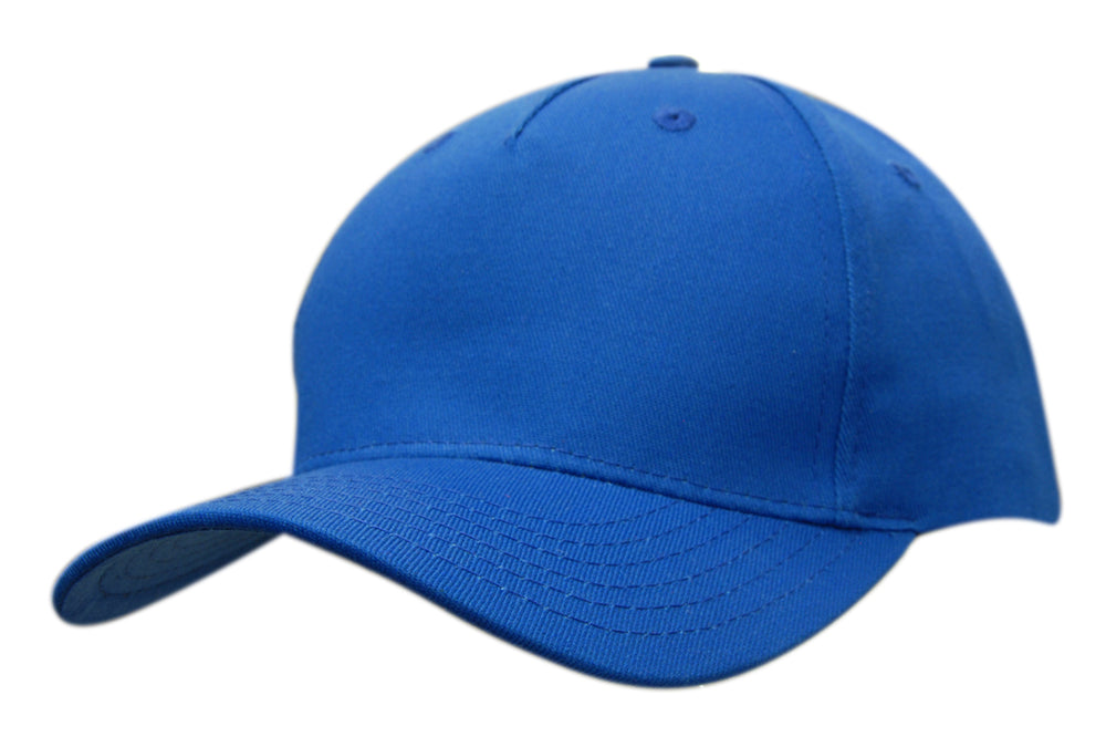 5 Panel Cotton Twill Cap - Royal