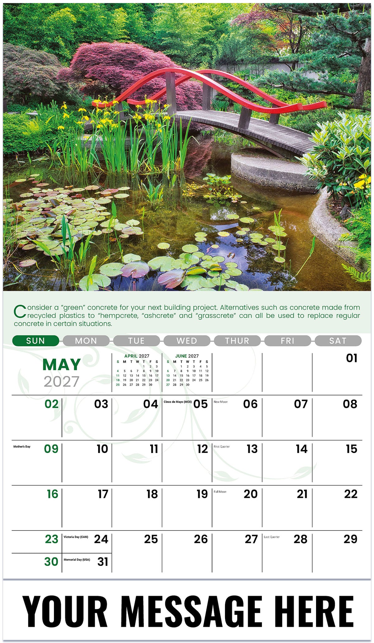 Go Green - 2027 Promotional Calendar