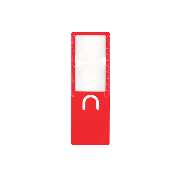 3 in 1 Magnifier Ruler - Red
