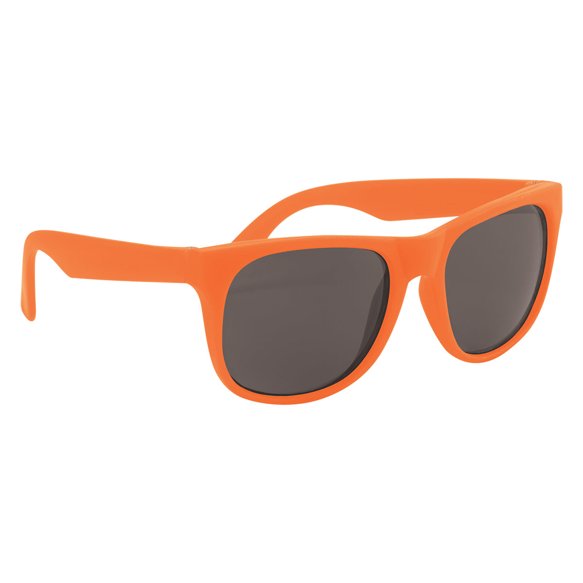 Rubberized Sunglasses - Orange With Orange