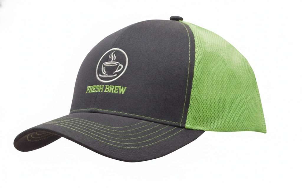 Brushed Cotton with Mesh Back Cap