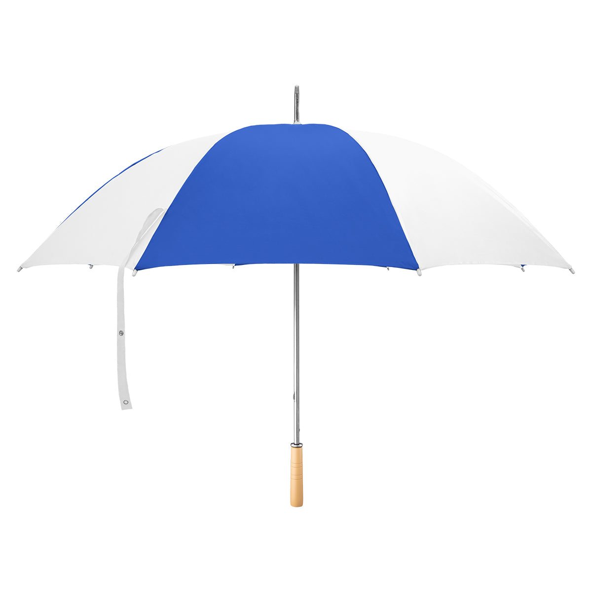 60" Arc Golf Umbrella - White With Blue