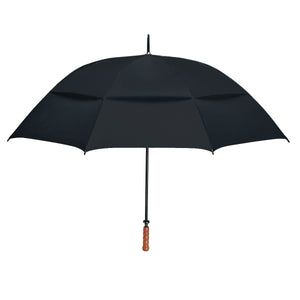 68" Arc Windproof Vented Umbrella - Black