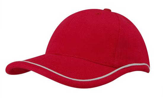 6 Panel BHC Cap with Piping On Crown-Peak - Custom Embroidered - Peak