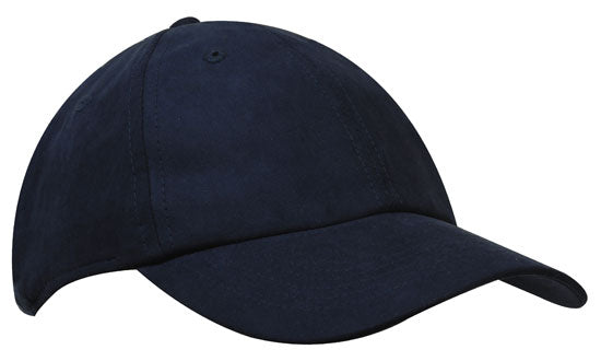 6 Panel Semi-Structured Tactel Cap - Custom Embroidered - Navy