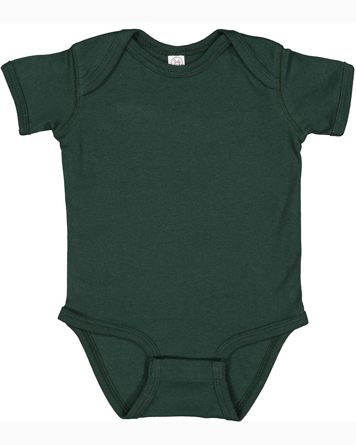 Rabbit Skins Infant Baby Rib Bodysuit - Forest