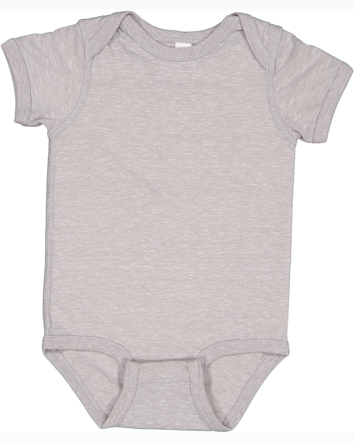 Rabbit Skins Infant Harborside Melange Jersey Bodysuit - Grey Melange