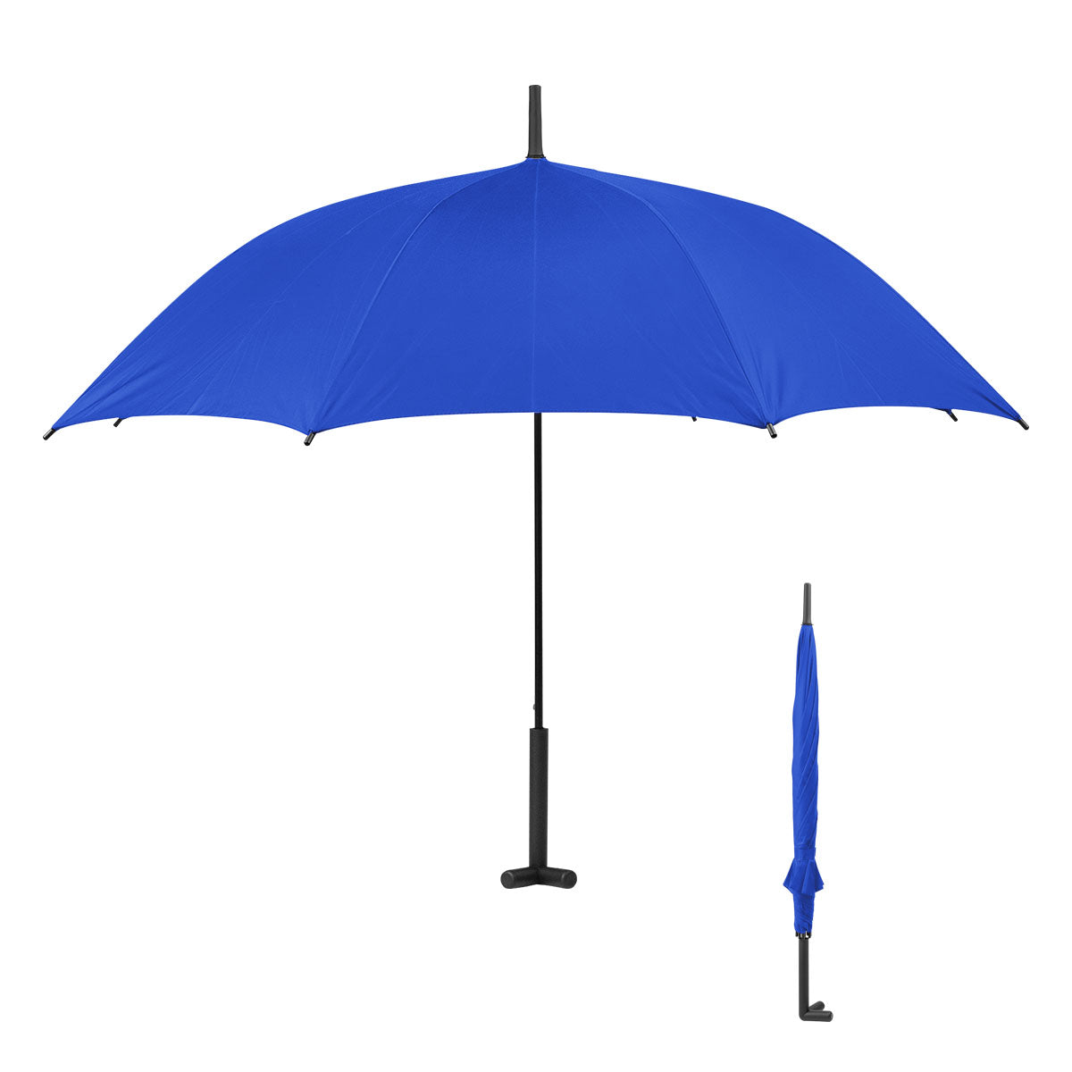 46" Arc Umbrella With Prop Stand - Royal Blue