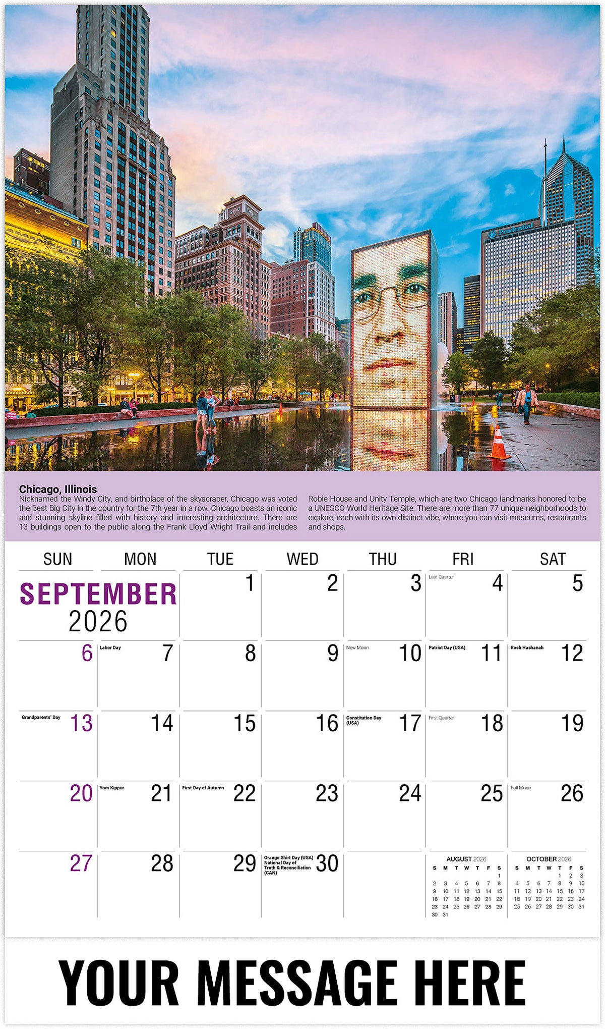 World Travel - 2026 Promotional Calendar