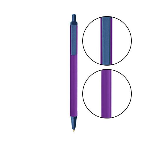Purple BIC® Clic Stic® Pen - Purple With Metallic Dark Blue