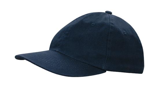 6 Panel US Washed Chino Twill Cap - Custom Embroidered - Navy