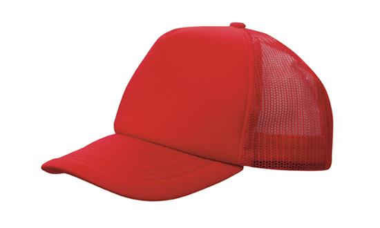 Low-profile Trucker's Mesh Cap - Red