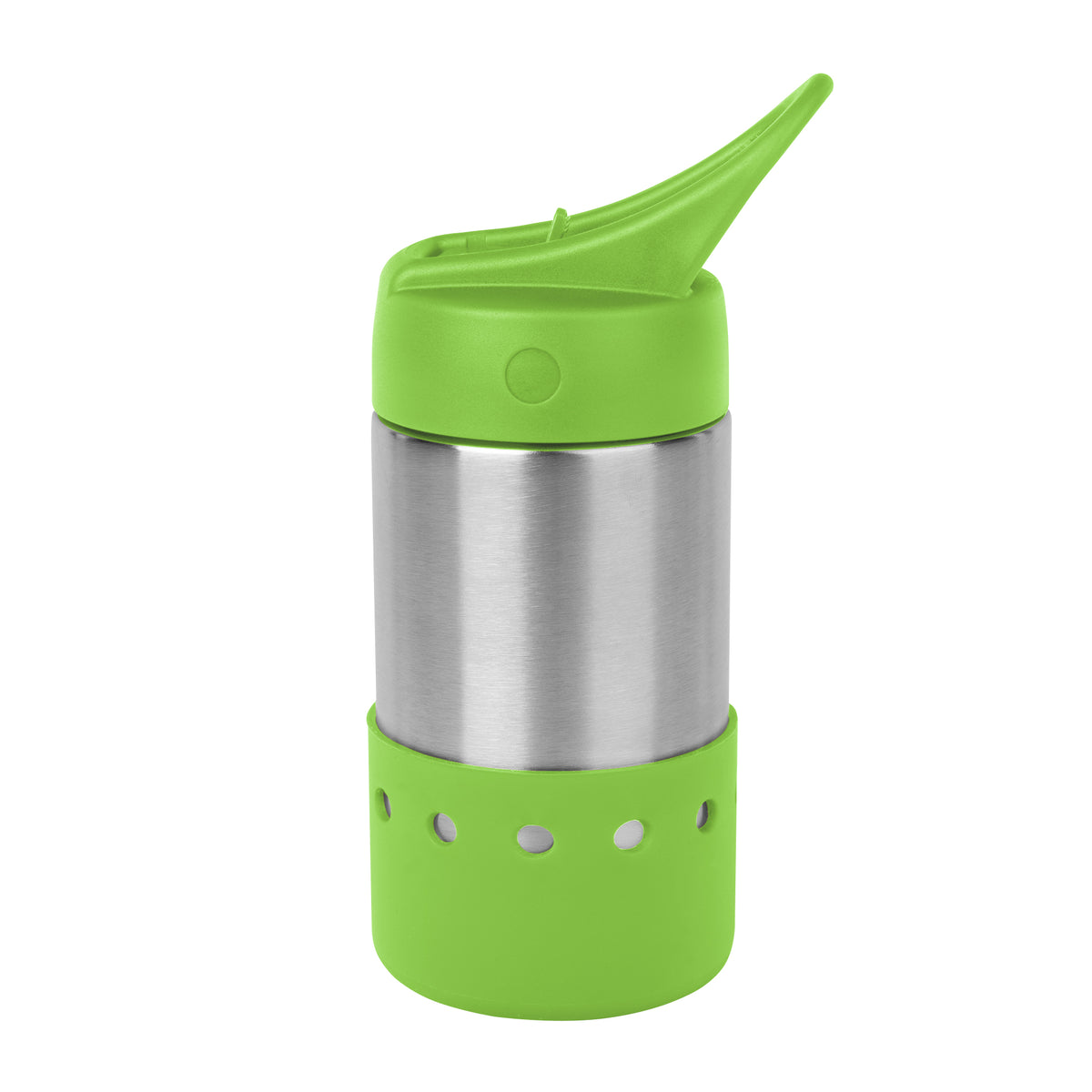 14 Oz. Stainless Steel Rockwell Bottle - Silver With Lime