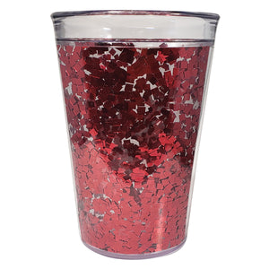 15 Oz. Shimmer Glitter Tumbler - Red