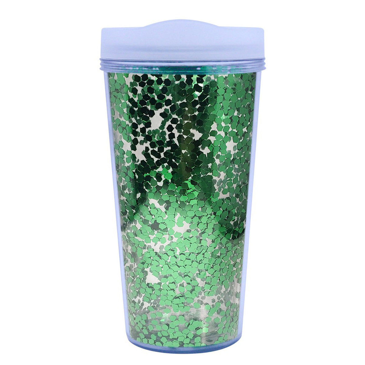 17 Oz. Glamour Glitter Tumbler - Green