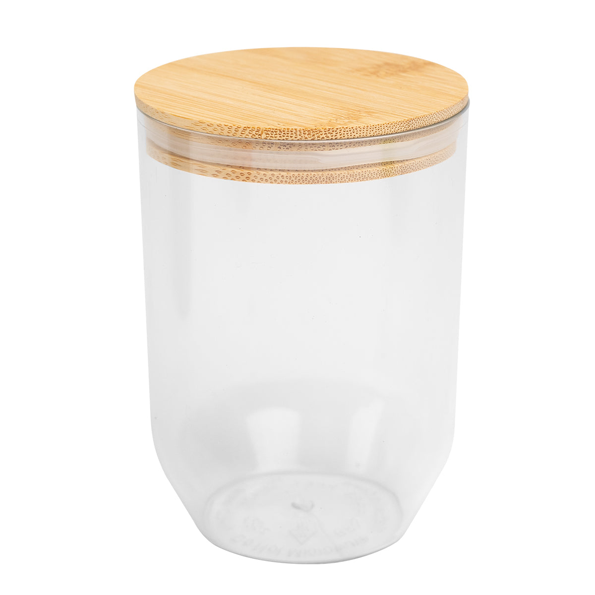12 Oz. rPET Wine Tumbler With Bamboo Lid - Clear