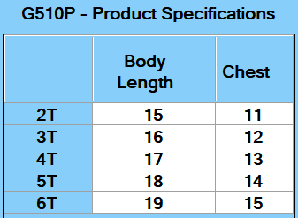 Gildan Toddler Heavy Cotton™ T-Shirt - Specs