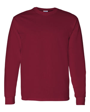 Gildan Adult Heavy Cotton™ Long-Sleeve T-Shirt - Cardinal Red