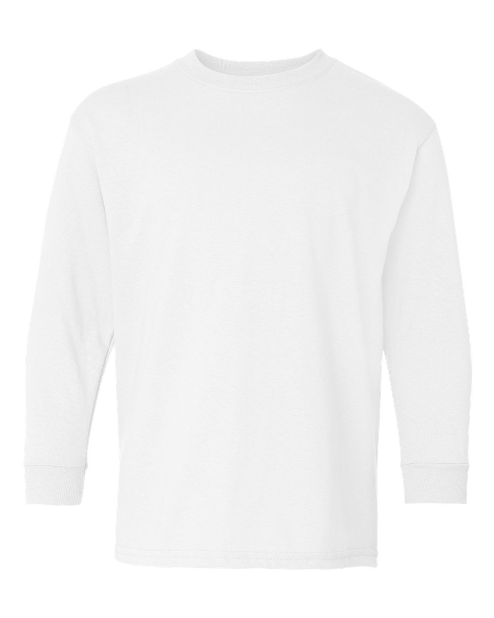 Gildan Youth Heavy Cotton™ Long-Sleeve T-Shirt - White