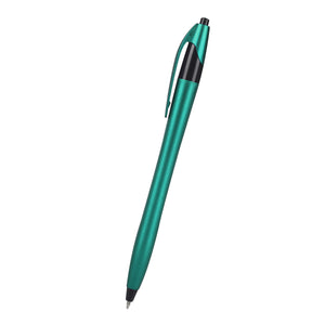 Metallic Dart Pen - Metallic Teal With Black