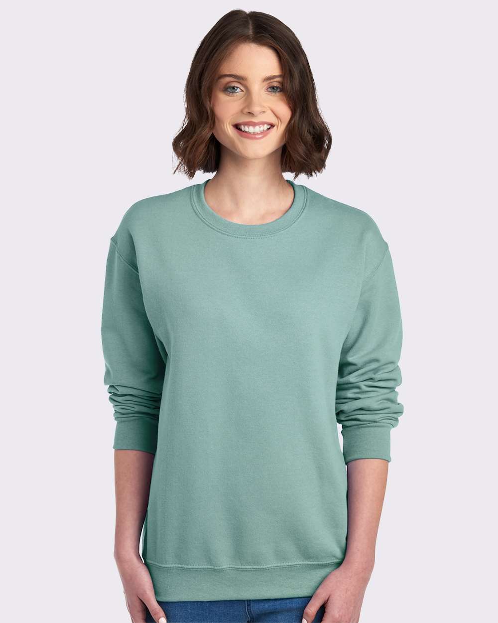 JERZEES Adult NuBlend® Fleece Crew - Sage