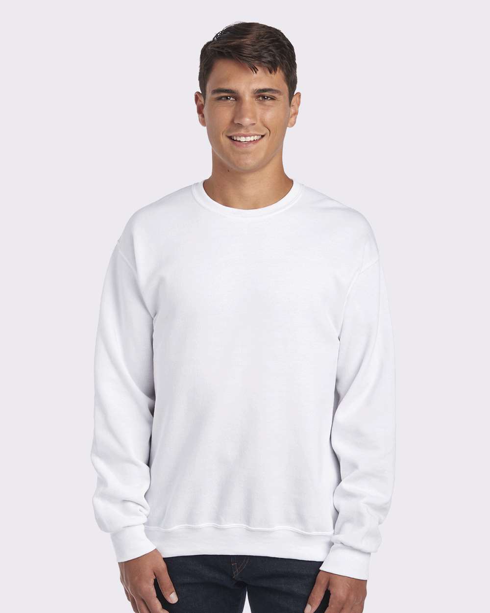 JERZEES Adult NuBlend® Fleece Crew - White