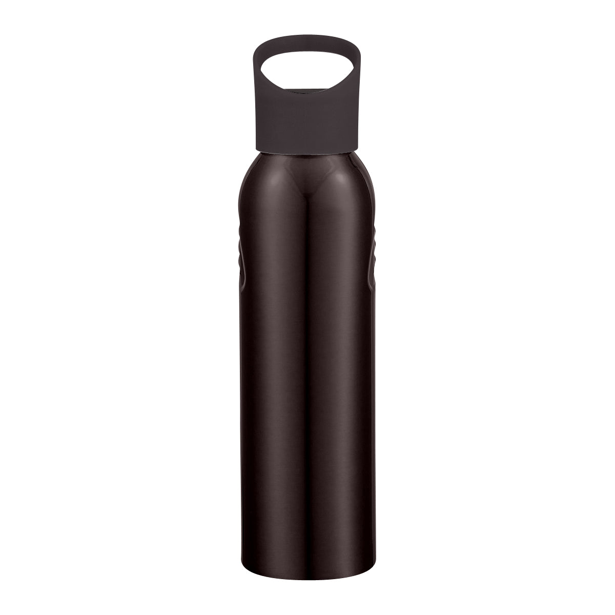 20 Oz. Aluminum Sports Bottle - Black With Black