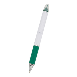 Sayre Highlighter Pen - White With Green