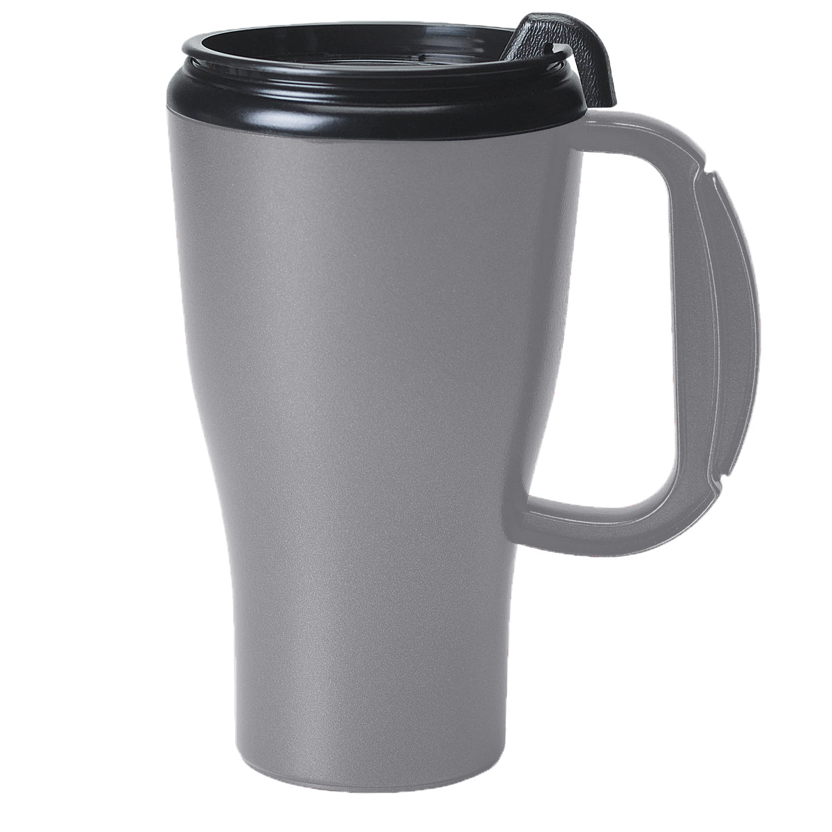 16 oz Omega Mug with Slider Lid - Silver