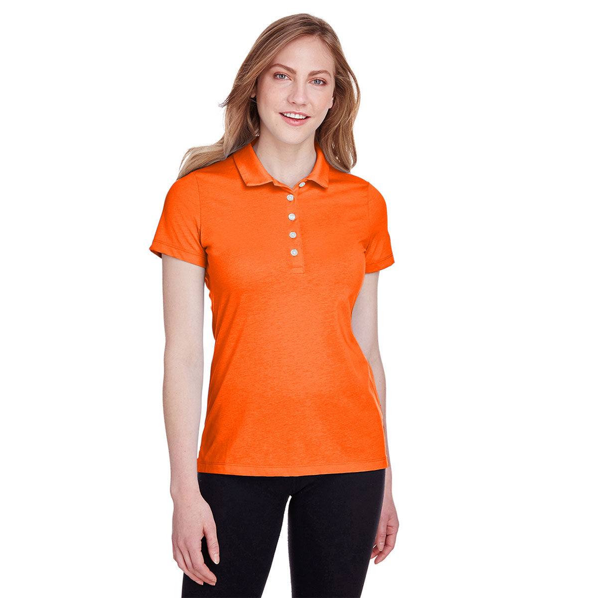 Ladies' Fusion PUMA Polo - Vibrant Orange
